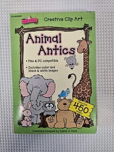 Animal Antics with CD Creative Clip Art for Classroom/Home Mac & PC - Picture 1 of 2