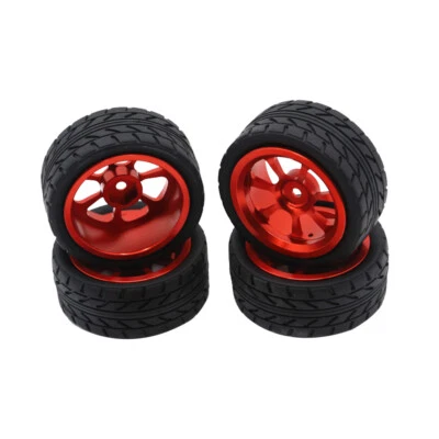 Metal Wheel Tires Rally Wheels Set For MJX 14302 14301 1/14 RC Car Upgrade Parts - Image 1 of 4