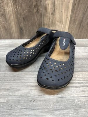 Rialto Vienna Navy Blue MaryJane Clog Mule Women's  Shoes Size 7.5 EUC - Изображение 1 из 4
