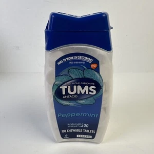 Tums Reg Strength Peppermint Antacid 150 Chewable Tablets - Picture 1 of 8