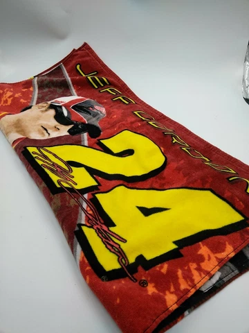 Vintage Jeff Gordon #24 Dupont Nascar Race Car Towel Racing Beach Pool Towel EUC Cover