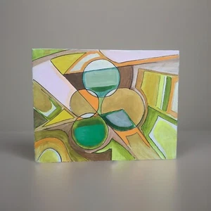 LISTED ARTIST painting ABSTRACT modernist Dr. Benjamin Gross NEW TO MARKET!!!  - Picture 1 of 7