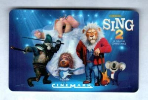 Tarjeta de regalo CINEMARK Sing 2, Illumination (2021) ($0) - Imagen 1 de 1