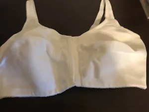 Comfort Choice ~ Women's Plus Size Cotton Bra ~ Front-Close ~ Wireless ~ 44DDD - Picture 1 of 5