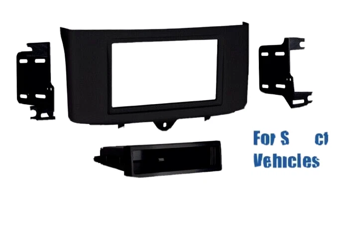 Kit de moldura estéreo de radio de coche Din individual para Smart Fortwo 2011 2012 2013 2014 2015 Foto 1 de 1