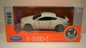 Welly Jaguar tipo F cupé blanco diecast puertas de apertura modelo tirar hacia atrás - Imagen 1 de 1