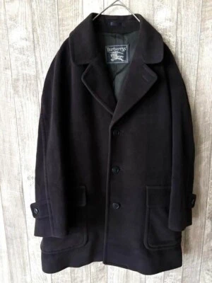 Burberrys PRORSUM Chester Coat 70% Angora Navy Men's US size XS Authentic - Image 1 of 4