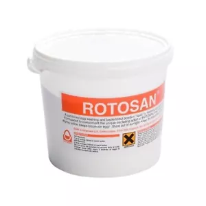 Rotosan Egg Wash Powder 5kg Tub Chicken Hen Turkey Duck Game Rotomaid Monarch - Picture 1 of 4