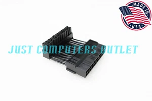 🔥 2" Low Profile Right Angle 24-Pin E-ATX Motherboard Power Cable Adapter - Picture 1 of 10
