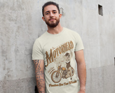 Motorhead Pinup Motorbike Biker Men's T-Shirt | Screen Printed