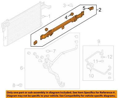 FORD OEM 16-19 Police Interceptor Utility Trans Oil Cooler-Aux Cooler FB5Z7A095H - Image 1 of 2