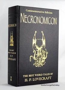 NECRONOMICON H.P. Lovecraft Commemorative Deluxe Leather Bound Hardcover *NEW* - Picture 1 of 10