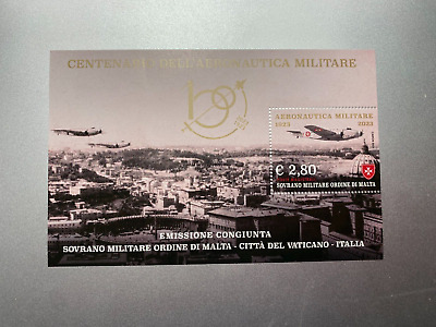 2023 SMOM Foglietto Centenario Aeronautica Militare • 5.99€