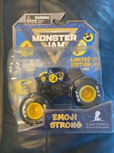 2022 Spin Master Monster Jam St. Jude "Emoji Strong" truck exclusive release