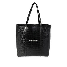 Balenciaga Crocodile-Embossed Leather Small Everyday Tote