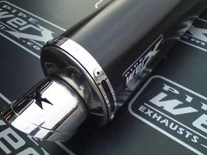 Lata de escape ovalada negra para carreras Kawasaki ZX10R ZX10 04-05 - Imagen 1 de 1