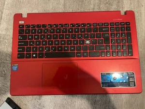 ASUS X550CC X550C X550VC RED Palmrest Cover with UK Keyboard Missing Key G64 - Afbeelding 1 van 3