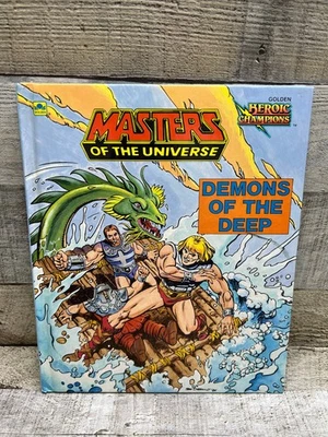 Vintage MASTERS OF THE UNIVERSE DEMONS OF THE DEEP GOLDEN BOOK 1985 R.L. STINE - Image 1 of 4