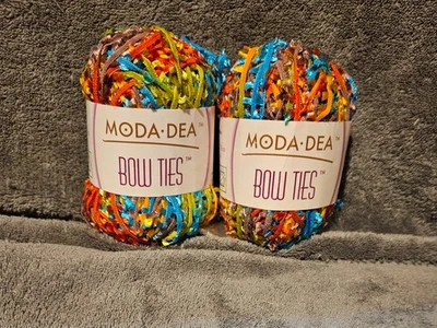 Mode Dea Bow Ties yarn Limbo color lot of 2 - Image 1 of 4