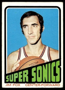 1972-73 Topps #34 Jim Fox Seattle SuperSonics VG-VGEX (crease) - Picture 1 of 2
