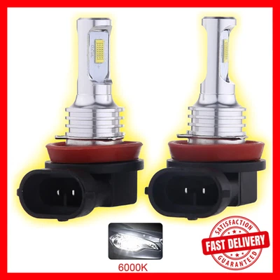 2Pcs H16 H11 H8 H9 LED Headlight Bulbs 80W 30000LM 12V / 6000K Car Fog Lights - Image 1 of 4