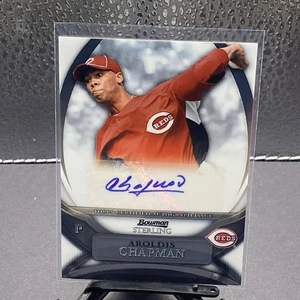 2010 Bowman Sterling Aroldis Chapman Prospect Auto Autograph - Picture 1 of 2