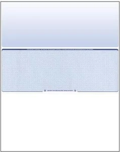 500 Blank Check Stock Paper - Check in Middle - Blue Diamond - Bild 1 von 5