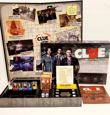 2014 Clue Board Game SUPERNATURAL Edition USAopoly Hasbro TV Show Missing 1 Pc - Image 1 of 4