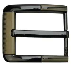 Gürtelschnalle silbern Buckle 50 mm Metall Dornschließe Gürtel mit 4cm Breite - Picture 1 of 2