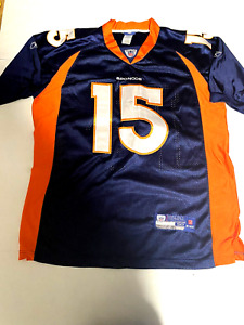NFL Onfield Rebok Blue Denver Broncos #15 Tim Tebow Jersey Size 50