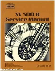 1983 Yamaha XV500K Virago Motorcycle Service Manual - Picture 1 of 1