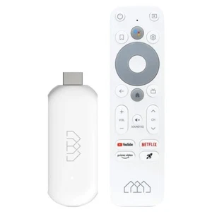 Homatics Stick HD Android TV WiFi Mediaplayer Stick mit Sprachfernbedienung Weiß - Bild 1 von 7