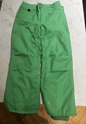 Quicksilver Niños Verde Dry Flight 10K Esquí Nieve Pantalones Pantalones Talla M (edad 12) Foto 1 de 4