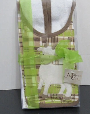 *NUEVO* Juego de babero y eructo Billy the Goat de Maison Chic #88966 Foto 1 de 4