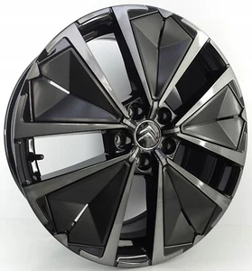 JUEGO LLANTAS ALEACIÓN ORIGINAL 19"" CITROEN DS7 CROSSBACK DS9 NEGRO MATE NUEVO - Imagen 1 de 5