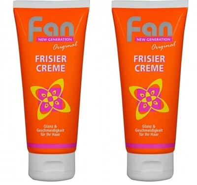 CMC COSMETIC PROD. GMBH 2 Tuben Fan Frisiercreme Haarcreme (2 x 100 ml)