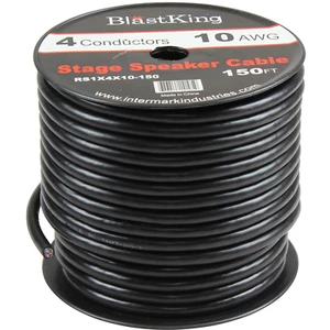 Blastking RS1X4X10-150 10 AWG 4-Conductor Speaker Cable 150 Ft - Picture 1 of 2