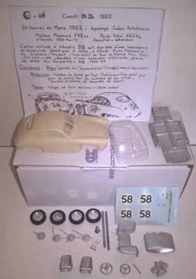 1-43 DB Panhard HBR Frua coupè Le Mans 52 #58 resin metal kit CCC Rare - Immagine 1 di 4