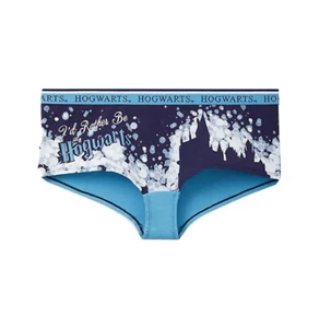 Plus Size Panties Boyshort Cut Hogwarts Navy Blue Harry Potter Torrid Curve - Picture 1 of 3