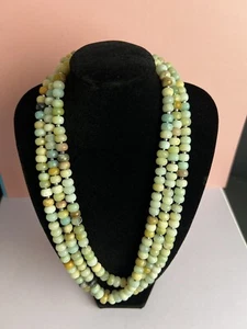 Iris & Lily Sterling Silver Sparkly Natural Gemstone Genuine Necklace 3 Layers - Picture 1 of 13