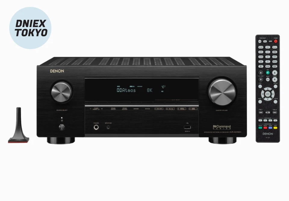 Denon AVR-X3800H 9.4ch AV Surround Receiver Supports 8K Ultra HD HDR10 Black - Image 1 of 4