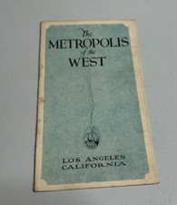 1924 Los Angeles Promotional Booklet Metropolis Of The West original 15 x 9 cm's