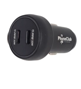 Car Charger Adapter 60W Metal Car Charger PD3.0 QC3.0 Dual Port for iPhone 14 - Picture 1 of 5