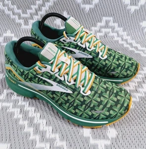 Brooks Mens Ghost 15 Running Trainers Green UK 8.5 Medium D Run Lucky St Patrick - Picture 1 of 19