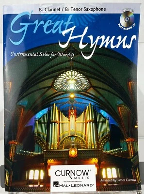 Great Hymns Play Along Book w Audio CD Clarinet Tenor Saxophone Sheet Music - Image 1 of 4
