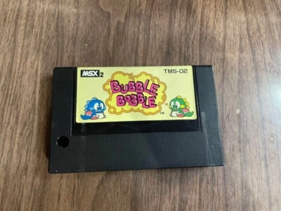 USED Bubble Bobble MSX 2 TAITO Puzzle TMS-02 1987 Video game software - Image 1 of 4