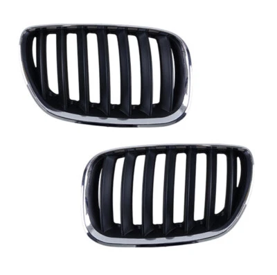 Pair GRILLE Grill CHROME FRAME BLACK INSERTS LH & RH For BMW X5 E53 2004-2006 Foto 1 de 3