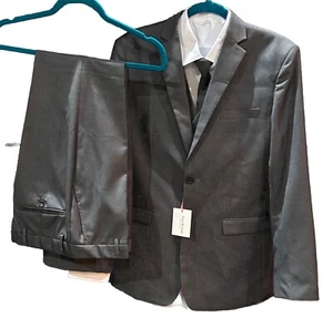 IsaacMizrahi 5 Piece Suit Boy Size 20 Charcoal Gray Easter Holiday Occasion Wear - Picture 1 of 15