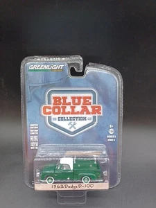 Greenlight GREEN MACHINE Blue Collar Collection 1963 Dodge D-100 ~ CHASE - Picture 1 of 2