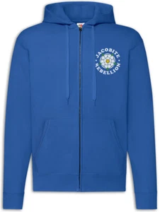 Sudadera con capucha con cremallera jacobita Escocia símbolo levantamiento jacobita jacobitas - Imagen 1 de 2